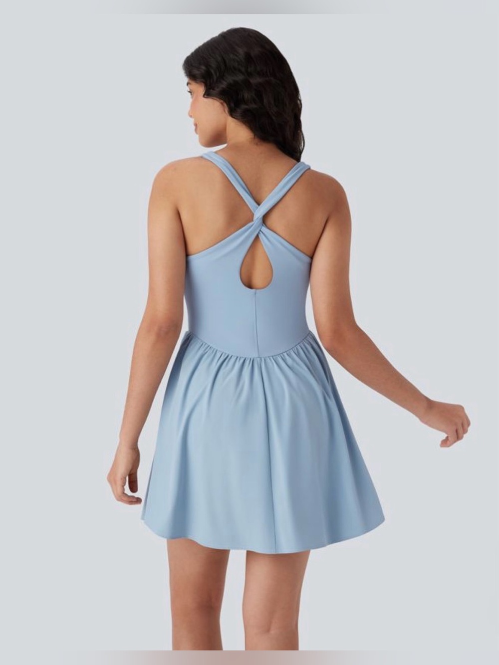 Halara Breezeful Mini Active Dress Light Blue 3X - Picture 2 of 10